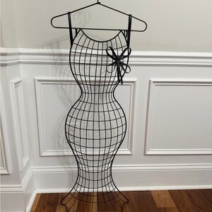 Vintage Style Wire Dress Mannequin Hanging Jewelry Organizer.
